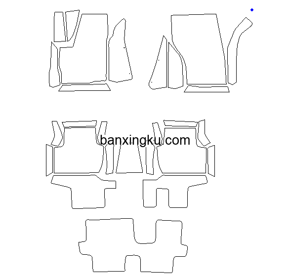 全包脚垫/进口欧兰德七座2008-2012